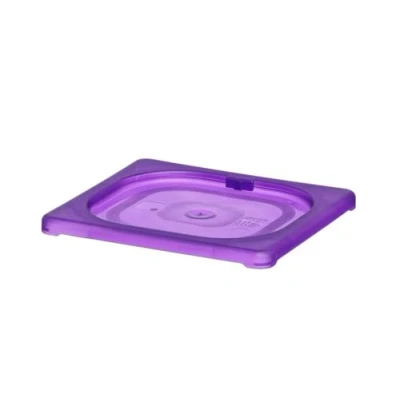 Afbeelding van HENDI Gastronorm deksel, temperatuurbestendig van 40 tot 80C, geschikt voor alle polypropyleen GN containers, inclusief HACCP voorraadbakken, polypropyleen, 1/6, 176x162mm, paars