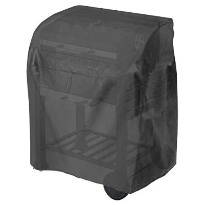 Afbeelding van tepro Universele afdekhoes voor grillwagen klein, kleur zwart, gemaakt van duurzaam polyethyleen, afmetingen ca. 104,1 x 48,3 101,6 cm