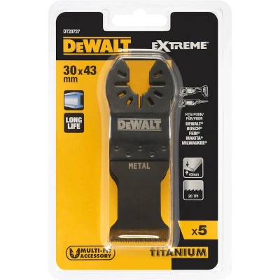 Afbeelding van DeWalt Accessoires Titanium invalzaagblad Metaal 43x31mm DT20727 QZ