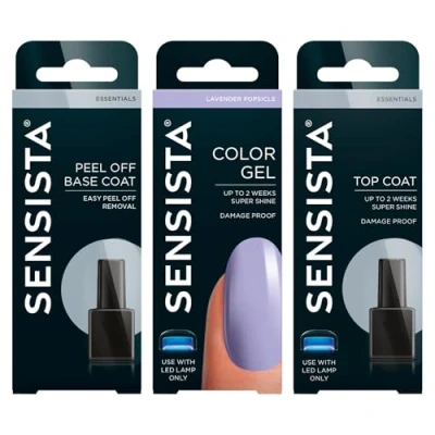 Afbeelding van Sensista Lavender Popsicle Peel Off Set Gellak Voordeelset Lila Gel nagellak voor LED lamp 3 stuks
