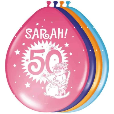 Afbeelding van Ballon Sarah! 8 stuks