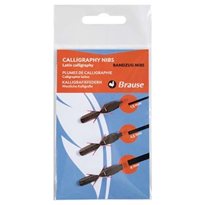 Afbeelding van Brause Kalligrafie penpunt (Pack van 3) Metaal 16500B