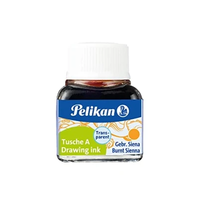 Afbeelding van Pelikan 201632 Chinese inkt A, 523 14 gebrande Sienna, glas 10 ml