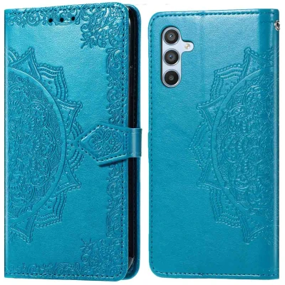 Afbeelding van Samsung Galaxy A56 Hoesje Kunstleder imoshion Bookcase Turquoise Telefoonhoesje