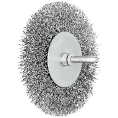 Afbeelding van PFERD 43701018 POS ronde borstel ongetordeerd RBU Ø 100 x 10 mm schacht Ø 6 mm staaldraad 0,30 10 stuk(s)