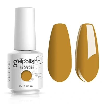Afbeelding van Vishine Nagellak, semi permanent, soak off, UV, LED, gel, polish, nail art, strogeel (1018)