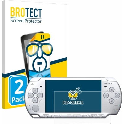 Afbeelding van BROTECT (2 Stuks) Schermbeschermer voor Sony PSP 2004 Screen Protector Transparant