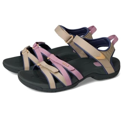 Afbeelding van Teva Mush Mandalyn Wedge Ola 2 Sandaal voor dames, Wortel Licht Multi, 8.5