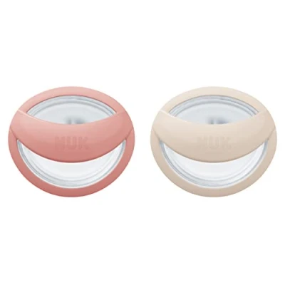 Afbeelding van NUK MommyFeel Fopspeen voor een intacte borstvoedingsrelatie BPA vrije siliconen 0 9 maanden 2 stuks roze