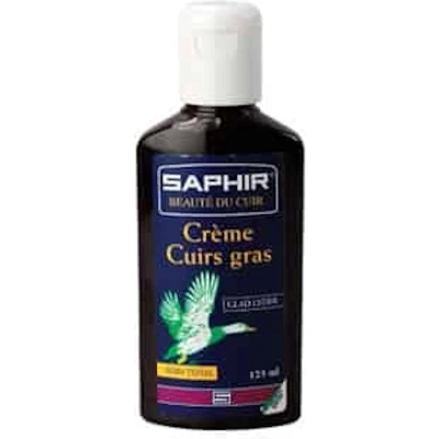 Afbeelding van Saphir Creme Cuirs Gras / Oiled Leather Cream Zwart
