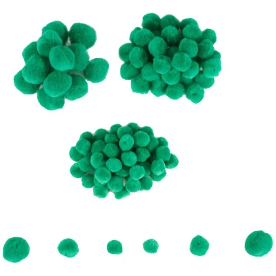Afbeelding van Colorations Mini Pompons Groen, 100st.