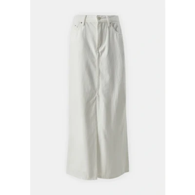 Afbeelding van G Star Viktoria LONG Skirt Maxirok, Dames, Maat: 29, Chalk