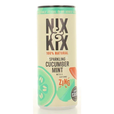 Afbeelding van Nix &amp; Kix Cucumber Mint Blikje, 250 ml