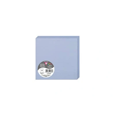 Afbeelding van Clairefontaine 22839C verpakking (met 25 dubbele kaarten pollen, gevouwen, 135 x mm) 210g, lavendelblauw