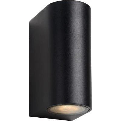 Afbeelding van Lucide Zora 2 wandlamp LED rond IP44 Zwart