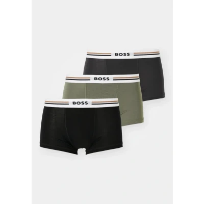 Afbeelding van BOSS Trunk Revive Extrasoft Viscose Fabric 3 PACK Boxerbriefs, Heren, Maat: Small, Black/green