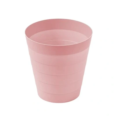 Afbeelding van Sinoba Prullenbak 6105 vuilnisemmer afvalemmer kunststof ideaal voor kinderkamer kantoor keuken hoogte 25 cm 9 l (roze)