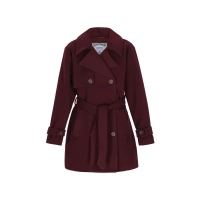 Afbeelding van Dreimaster Halflange jas, Dames, Maat: 44, Burgundy