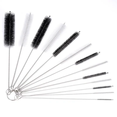 Afbeelding van 13 stuks reinigingsborstels, rietjesborstelset, flesreinigingsborstels, melkslangborstel, nylon slangborstelset voor reageerbuizen, reiniging van theepot, mondstuk, drinkrietjes, borstelset