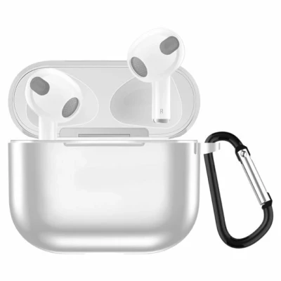 Afbeelding van AirPods 3 hoesje TPU Electroplating series Wit Optimale bescherming voor jouw