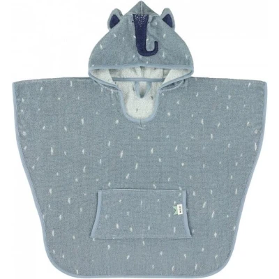 Afbeelding van Trixie poncho Mrs. Elephant 47x64 cm blauw