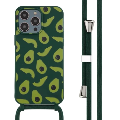 Afbeelding van Apple iPhone 14 Pro Max Hoesje Siliconen en TPU (zacht) iMoshion Softcase/Koordhoesje/Backcover Groen Telefoonhoesje