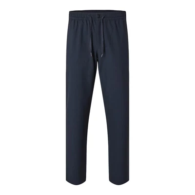 Afbeelding van Selected Homme Slhstraight Robert String Pants FLEX Broek, Heren, Maat: Small, Dark sapphire