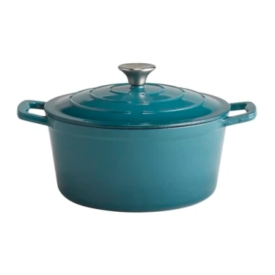 Afbeelding van APS 88303 kookpan met deksel &quot;5 STARS&quot;, stoofpan gietijzer, geschikt voor inductie, ovenbestendig, incl. dekselhouder, Ø 25 cm, 4 liter, antraciet
