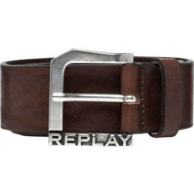 Afbeelding van REPLAY Leren Riem Belt W85 Fade Tobacco Donkerbruin