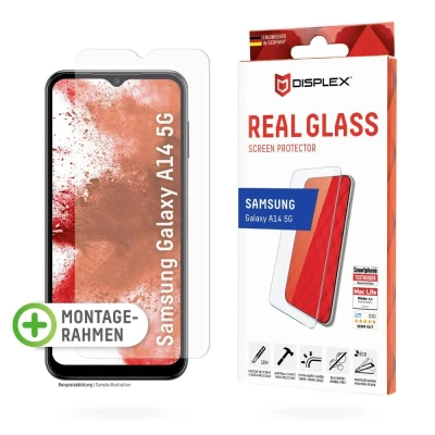 Afbeelding van Screenprotector Samsung Galaxy A14 (5G): Displex Real Glass 2D