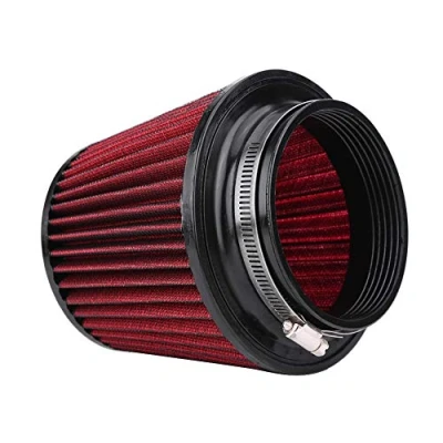 Afbeelding van Universele Auto Luchtfilter High Flow Inlaat Luchtinlaat Ronde Kegel Cleaner Clamp On Motor Luchtfilter(100mm)