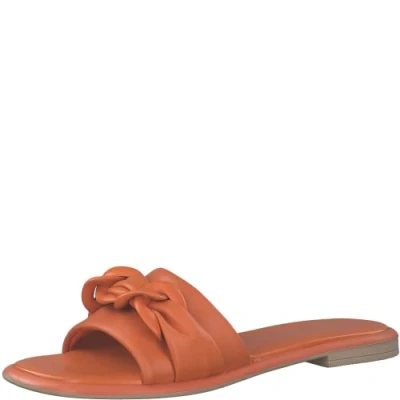 Afbeelding van Marco Tozzi Muiltjes, Dames, Maat: 36, Orange Leer/ synthetisch