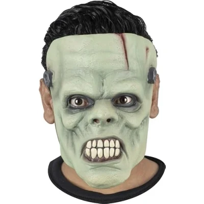 Afbeelding van Partychimp Franky Gezichtsmasker Halloween Eng Masker voor bij Kostuum Volwassenen Carnaval Latex One size
