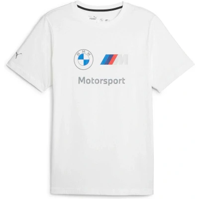 Afbeelding van Puma BMW MMS ESS LOGO Tshirt print, Heren, Maat: Small, white