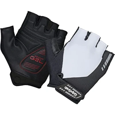 Afbeelding van GripGrab ProGel Padded Korte Vinger Zomer Fietshandschoenen Wielrenhandschoenen met Padding Wit Unisex Maat XXL