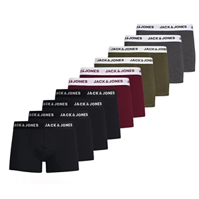 Afbeelding van Jack &amp; Jones Herenboxershorts, effen, 10 stuks, XL