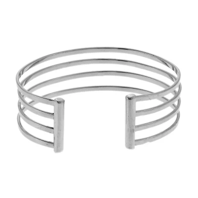 Afbeelding van Behave Zilver kleurige klem armband
