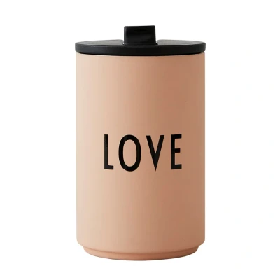 Afbeelding van Design Letters Thermo Cup Lekvrije roestvrijstalen dubbelwandige geïsoleerde koffie en thee beker Travel Mug Coffee To Go Perfect cadeau voor Papa, Mom, Vriend Verjaardagen 350 ml