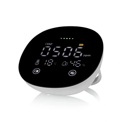 Afbeelding van Smartwares luchtkwaliteitmeter Kooldioxode 10 jaar batterij Wit