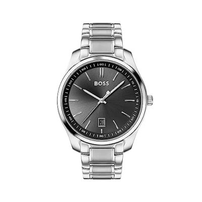 Afbeelding van BOSS Circuit Horloge silvercoloured, Heren, Maat: One Size, Silver coloured