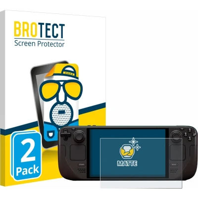 Afbeelding van BROTECT (2 Stuks) Antireflecterende Beschermfolie voor Valve Steam Deck OLED Anti Glare Screen Protector, Mat, Ontspiegelend