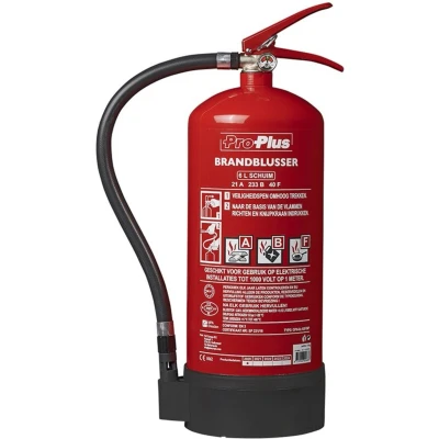 Afbeelding van Pro Plus Brandblusser met Manometer Schuim Brandklasse ABF 6 kilo