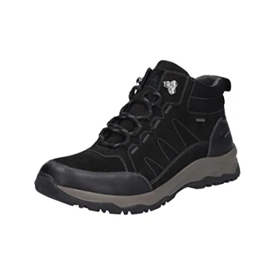 Afbeelding van Josef Seibel HEREN Veterlaarzen Leroy 51, Mannen Laarzen,Schoenbreedte H (Groot),verwisselbaar voetbed,waterdicht,Zwart (schwarz),44 EU / 9.5 UK