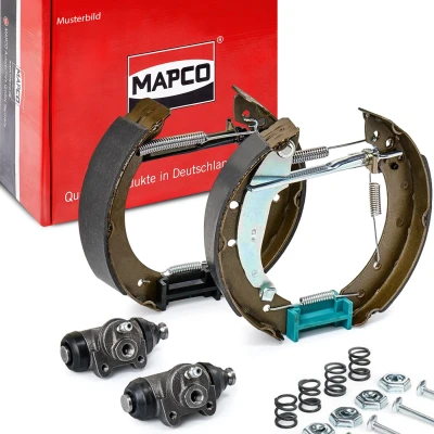 Afbeelding van MAPCO 9734 Remschijf, trommelrem Achteras Met wielremcilinder, toebehoren VOLKSWAGEN: Caddy 2 Kastenwagen, SEAT: Inca