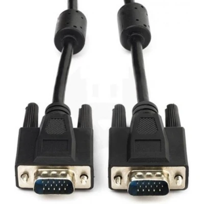 Afbeelding van Premium VGA monitor kabel met ferriet kernen CCS aders / zwart 3 meter
