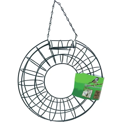 Afbeelding van Metalen mezenbolhouder rond groen 25x7 cm Gebr. de Boon