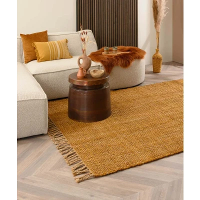 Afbeelding van Jute Vloerkleed Chunky Boho &amp; Me Goud/naturel 160x230 Cm