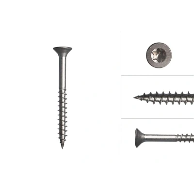 Afbeelding van Spaanplaatschroeven RVS A2 5 x 50 mm Torx 25 200 Stuks