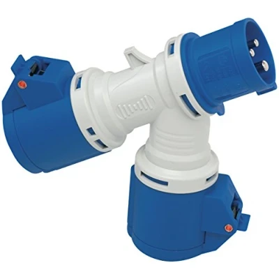 Afbeelding van Brennenstuhl 1081582 verdeler met 2 stopcontacten, stekker en CEE stopcontacten 230 V/16 A 3 polig (IP44)