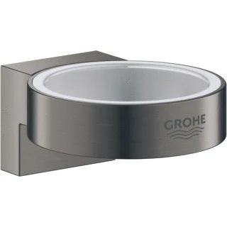 Afbeelding van Grohe selection wandhouder 56mm hard graphite geborsteld voor zeepdispenser 41 028 of glas 029 000 41027al0